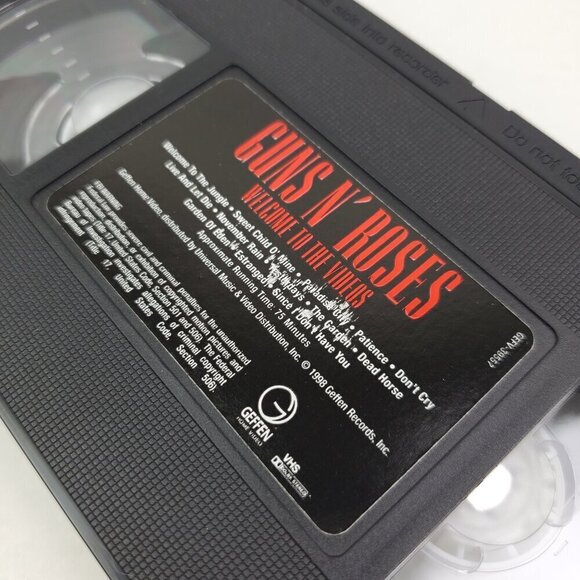 Guns N' Roses VHS Tape Welcome to Videos VTG 1998 Hard Rock Music Tested - Picture 4 of 10